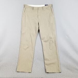 Polo Ralph Lauren Pants Mens 38x34 Beige Classic Fit Polo Chino Straight Leg